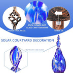 Solar Garden Lights Outdoor, Decorative LED Flame Garden Stakes, Hand Blown - Image 4