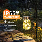 GIGALUMI Solar Mason Jar Lights, 8 Pack 30 Led String Fairy Lights Garden - Image 5