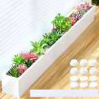 32 x 3.5 x 3.5 Inch Long Rectangular Planter Box Window Sill Plant Box Metal - Image 3