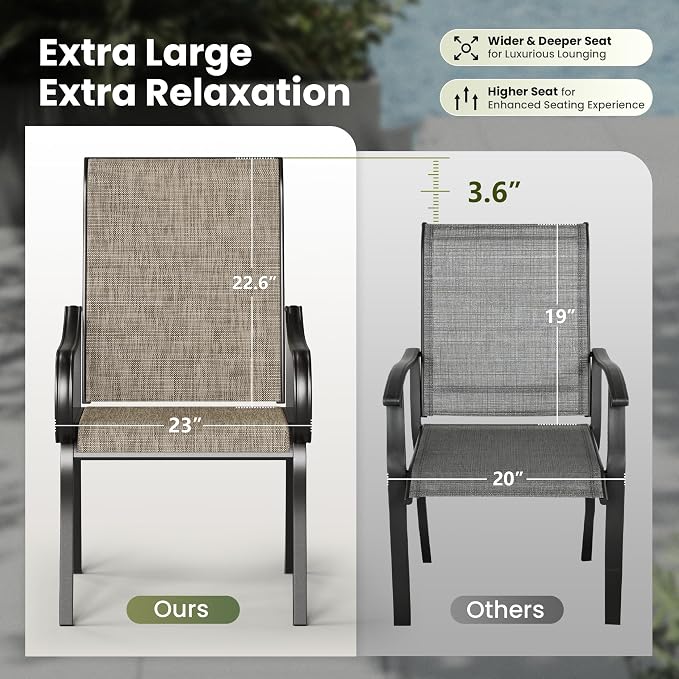 PHI VILLA 5 Piece Patio Dining Set - Image 6