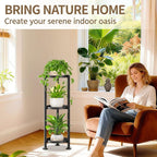 LASZOLA 3 Tier Black Corner Plant Stand Indoor - Image 8