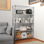1250 lbs Steel Heavy Duty 5-Tier Utility Shelving Unit Steel Organizer Wire Rack - Image 6