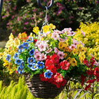 Artificial Flowers for Outdoor, UV Resistant Fake Silk Flowers, Realistic Faux - Image 6
