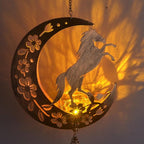 Moon Horsebird Wind Chime Outdoor, Handcrafted Metal Garden Wind Chimes - Image 6