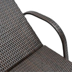 Outsunny Wicker Outdoor Chaise Lounge, 5-Level Adjustable Backrest PE Rattan - Image 9