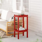 WestinTrends Malibu 36" Outdoor Adirondack HDPE 2-Tier Patio Side Table - Image 2