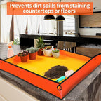 Large Repotting Mat for House Plants Transplanting and Potting Soil Mess Control - Image 3