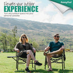 SUNNYFEEL Camping Directors Chair, Heavy Duty, Oversized Portable Folding Chair - Image 3