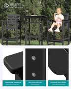 SERWALL 6 Pieces Outdoor Patio Bar Set - Image 4
