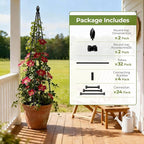 2 Pack Garden Trellis for Climbing Plants Outdoor, Vegetables - Image 7