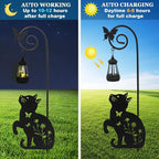 Solar Cat Lantern Garden Stakes - Image 3