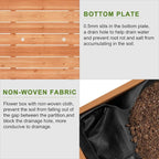 BIRASIL Outdoor Raised Garden Bed, Wood Planter Box - Image 5