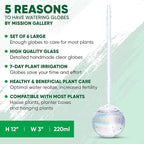 Clear Plant Watering Globes Set of 6 - Image 3