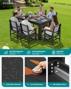 SERWALL 10 Piece Outdoor Dining Table Sets - Image 4
