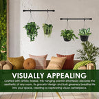 10in Euro Hanging Planters for Indoor Plants 2 Pieces 10inch Hanging Planter - Image 5