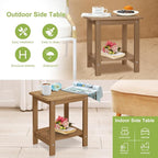 Y&M Outdoor Side Table, HIPS Adirondack Small Double Layer Table, Waterproof - Image 6