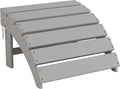Sundale Outdoor Folding Plastic Adirondack Ottoman, All-Weather Adirondack by SundaleOutdoor