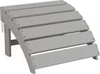 Sundale Outdoor Folding Plastic Adirondack Ottoman, All-Weather Adirondack by SundaleOutdoor