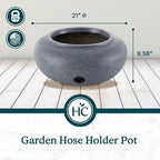 HC Companies Versatile 21 Inch Round Natural Decorative Plastic Outdoor Garden - Image 4