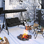 AECOJOY Outdoor Porch Swing, 3-Seat Porch Swing - Image 8
