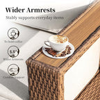 Sectional Outdoor Patio Furniture, Outdoor Rattan Wicker Sectional Sofa - Image 8