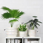 10 inch Ceramic Plant Pots for Indoor Plants, Rainbow Pearl Glaze Planter - Image 4