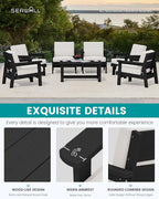 SERWALL Patio Conversation Sets, 7 Piece - Image 4