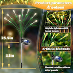 Anordsem Solar Garden Lights Outdoor: 8 Removable PVC Water Drop Light Head 4 - Image 3