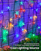 Brightown 60 LED Flower Solar String Lights Outdoor Waterproof Fairy Lights - Image 6