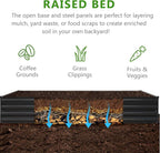 2PCS 8x4x1ft Galvanized Raised Garden Bed Kit, Metal Planter Box - Image 3
