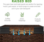 2PCS 12x3x1ft Galvanized Raised Garden Bed Kit, Metal Planter Box - Image 3