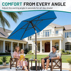 AreShark 7.5FT Patio Umbrella Table Market Umbrella - Image 6