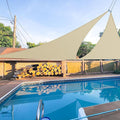 E&K Sunrise 3' x 3' x 3' Sun Shade Sail Triangle Canopy Shade Cover UV Block by EKSUNRISEINC