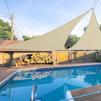 E&K Sunrise 9' x 9' x 9' Sun Shade Sail Triangle Canopy Shade Cover UV Block by EKSUNRISEINC