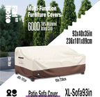 3-Seater Outdoor Couch Cover, 93Wx40Dx35H Inches Patio Furniture Covers - Image 2
