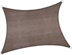 LOVE STORY 6.5/10/12/13/1416/20 Rectangle Brown Sun Shade Sail Canopy UV Block - Image 7