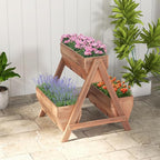 Giantex Vertical Raised Garden Bed, 3 Wood Planter Boxes - Image 2