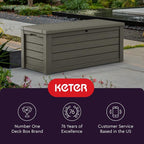 Keter Westwood 150 Gallon Resin Large Outdoor Storage Box - Image 8