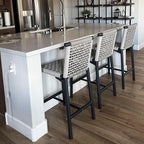 PURPLE LEAF Counter Height Stools Set of 2 - Image 3