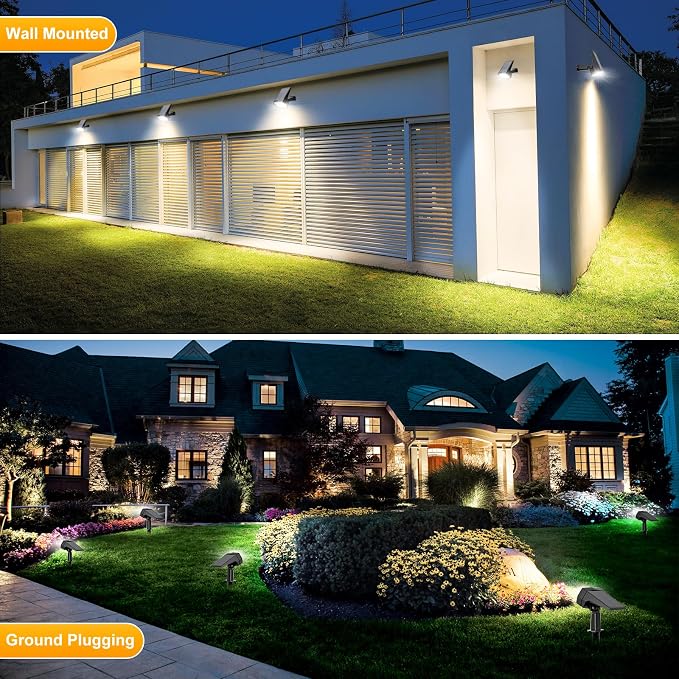 Fabrito 72 LEDs Solar Spot Lights Outdoor Waterproof, 3 Modes Landscape - Image 4