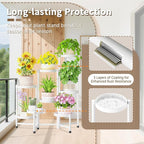 LASZOLA 8 Tiered Folding Tall Plant Stand Indoor - Image 4