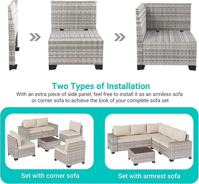 15-Piece Outdoor Patio Furniture Set - Image 3