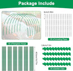 Greenhouse Hoops Grow Tunnel, 10 Sets of 8FT Long Garden Hoops - Image 2