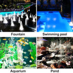Solar Pond Lights, 18 LED Super Bright Underwater Spotlights LED Submersible - Image 2