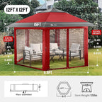 CROWN SHADES 12x12 Pop Up Gazebo - Image 6