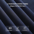 ABCCANOPY Patio Umbrella Cantilever Double Top Outdoor Offset Umbrella - Image 2