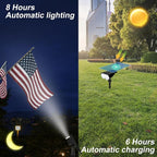 All-New Solar Spot Lights Outdoor Waterproof，20 LEDs Solar Flag Light - Image 4