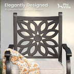 PHI VILLA Patio Furniture Set, Pub Bistro Set - Image 3