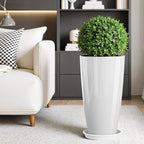 QCQHDU 21 inch Tall Planters for Outdoor & Indoor Plants - Image 6