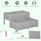 Outsunny 4 Piece Raised Garden Bed - Image 3